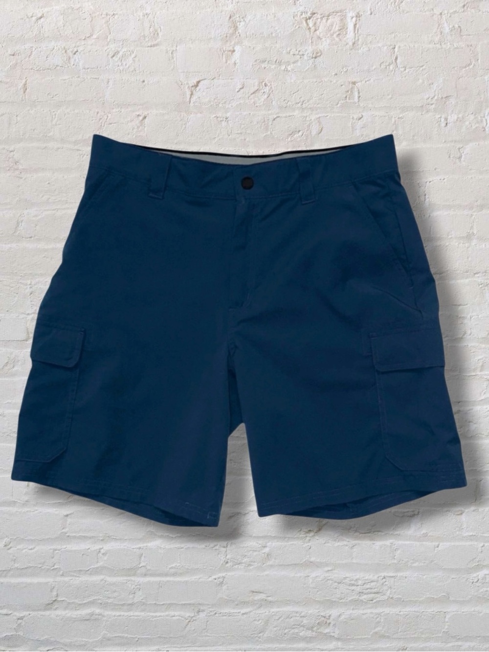 Orvis Men’s Cargo Shorts Size 34 Blue Stretch 9G8023 Quick-Dry Hiking Outdoor